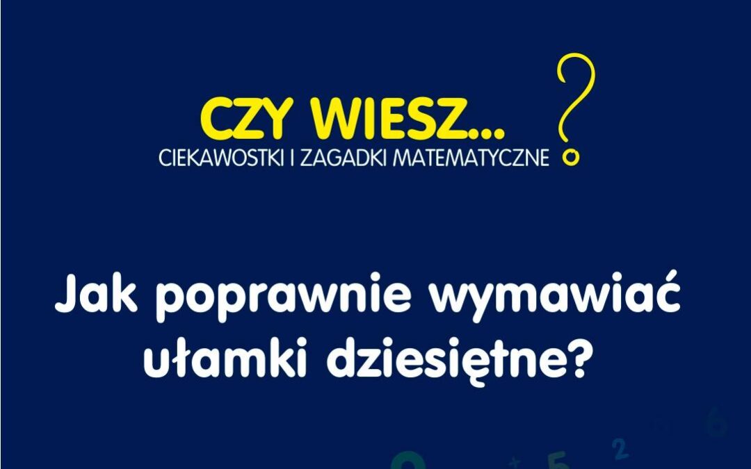 Matematyczne łamańce językowe